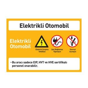Elektrikli Otomobil Levhası