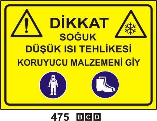 Soğuk Düşük Isı Tehlikesi Koruyucu Malzemeni Giy
