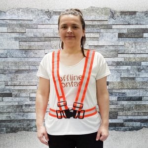 Reflektörlü Pratik İkaz Yeleği (Elâstik) YEŞİL - 2 NUMARA