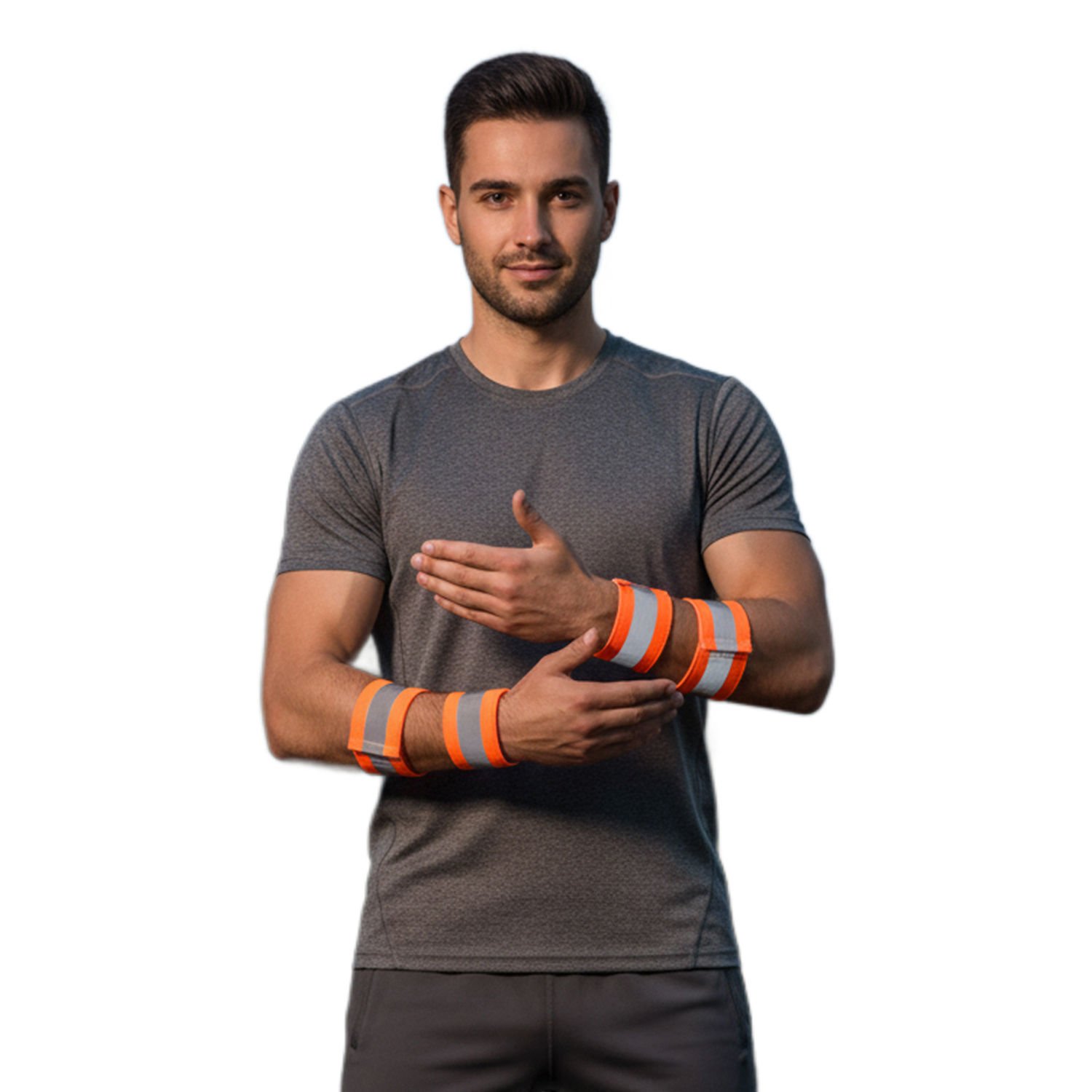 Yüksek Görünürlüklü Koşu ve Yürüyüş Bilekliği 4'lü Set (Esnek)