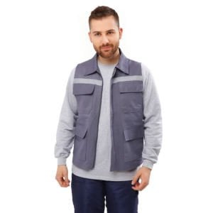 7/7 Gabardin Kapitoneli Kışlık Yelek