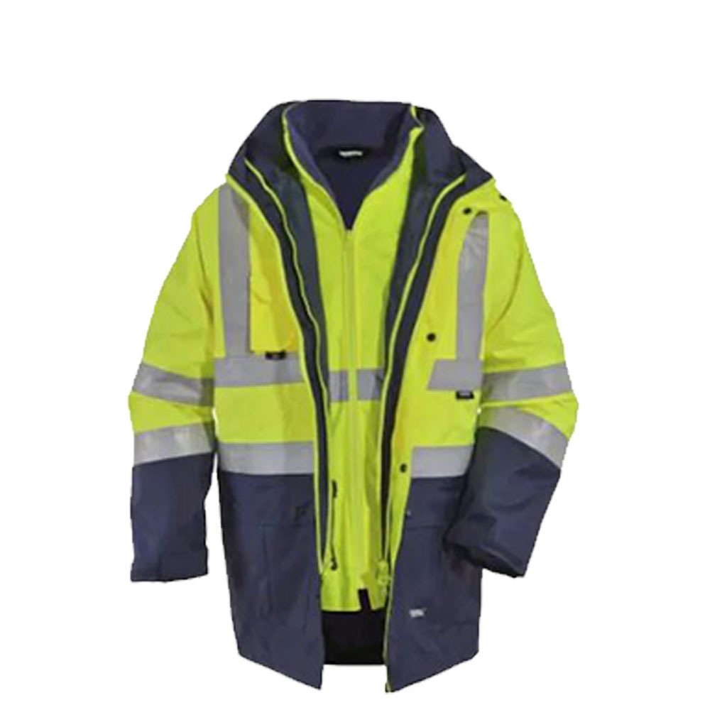 Vento Oxford Kumaş 5+1 Sarı Lacivert Kışlık Parka (PR07)