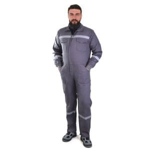 16/12 Gabardin Boy İşçi Tulumu Gri