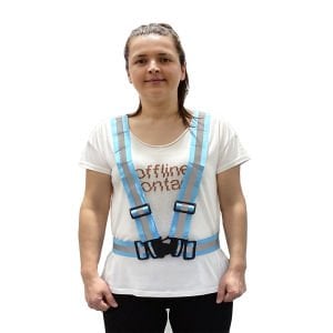 Yüksek Görünümlü Şerit Askı Turkuaz (Düz Kumaş)