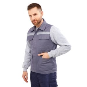 16/12 Gabardin Kapitonesiz Yazlık Yelek