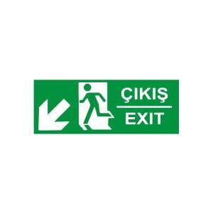Çıkış Exıt Sol Aşağı Ok