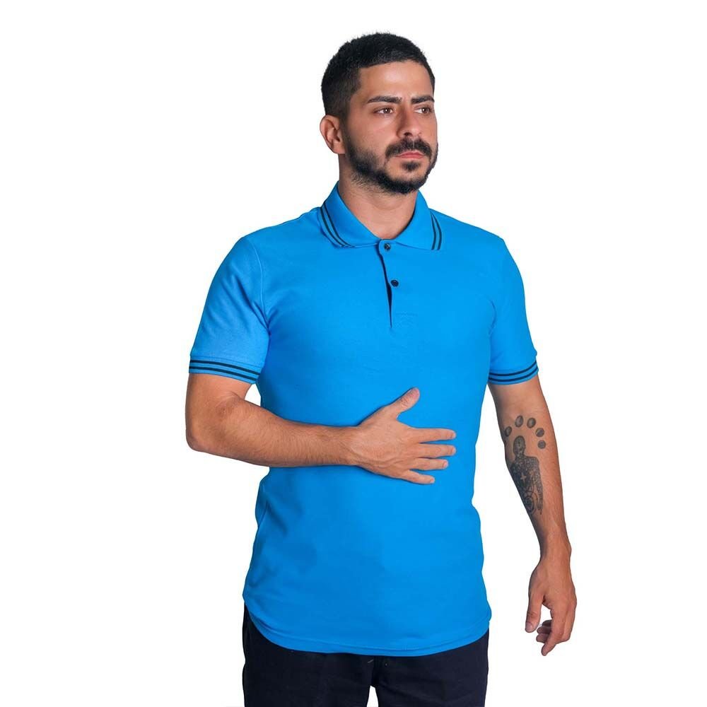 Buriş LineEdge Polo Yaka Tişört Turkuaz XL | Tişört & Penye