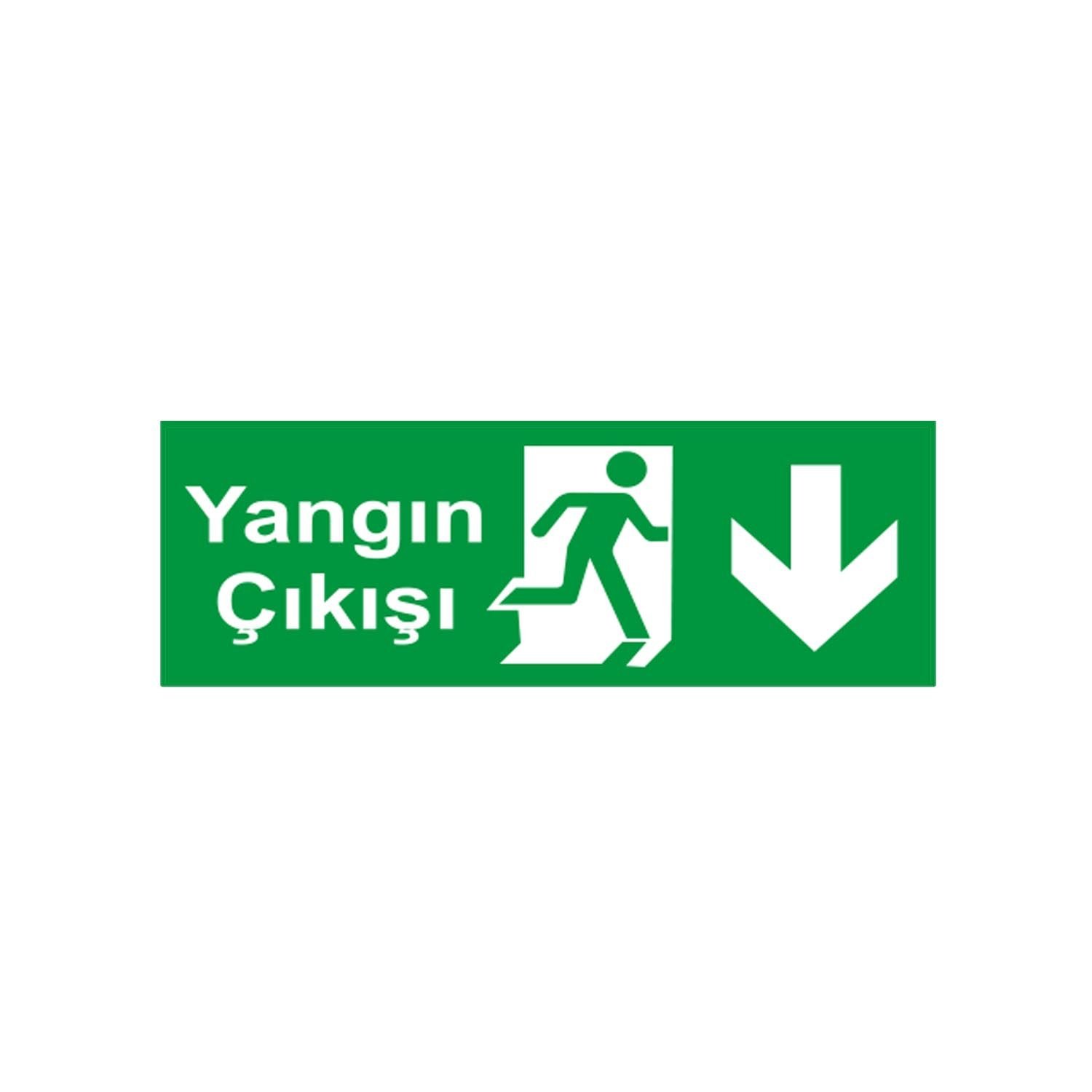 Yangın Çıkışı Aşağı Ok