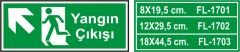 Yangın Çıkışı Sol Yukarı Ok