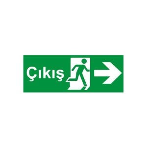 Çıkış Sağ Ok (Fotolümenli Levha)