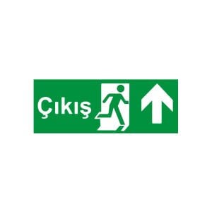Yukarı Yönlü Fotolümenli Çıkış Levhası