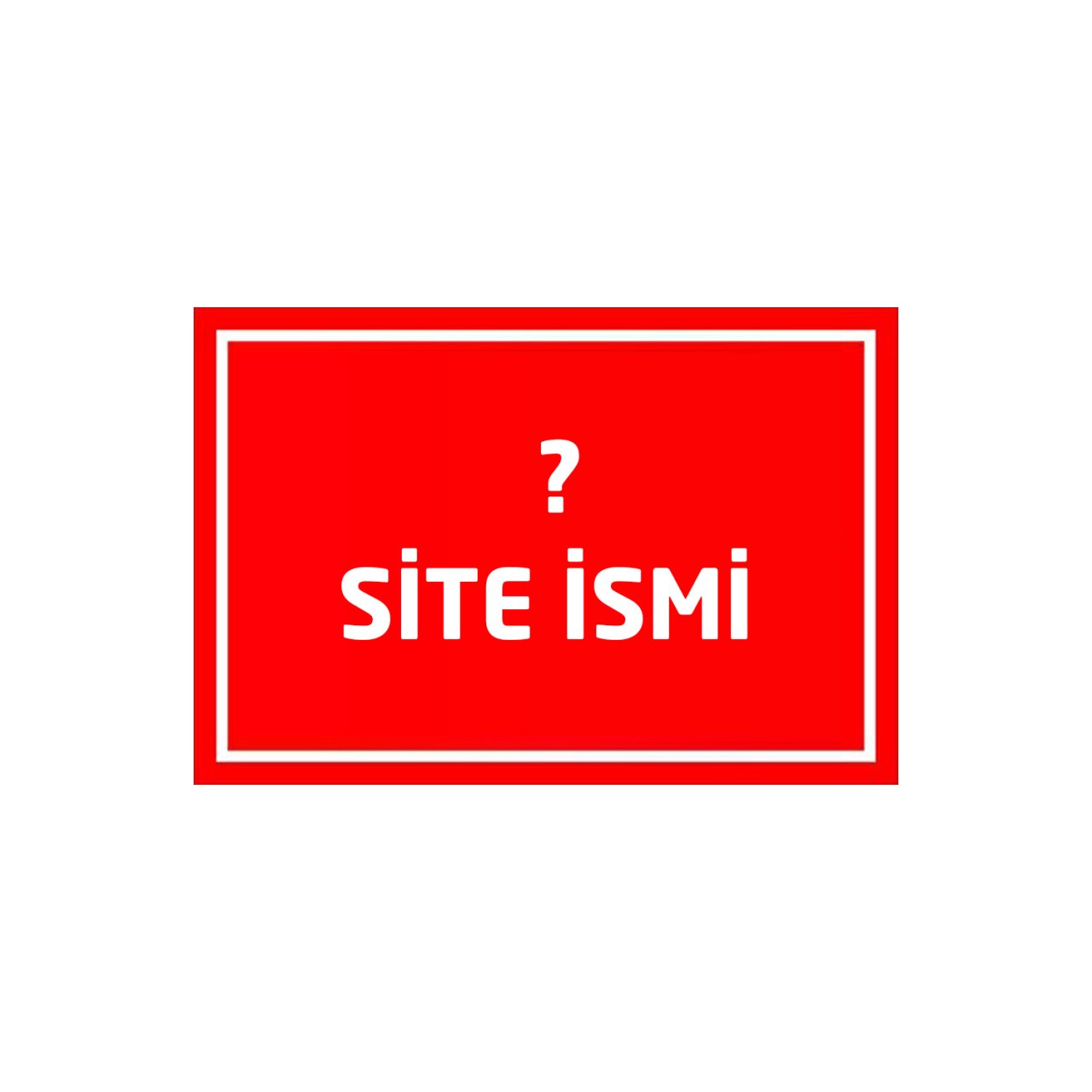 Apartman ve Site İsmi Levhası (Özel Üretim) 25x35 cm Sticker (Yapışkanlı Etiket)