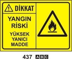 Yangın Riski Yüksek Yanıcı MAdde