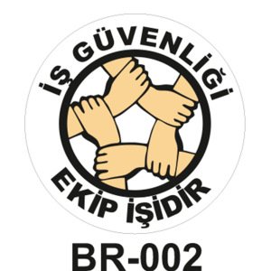 İş Güvenliği Ekip İşidir - Baret Sticker Etiketi 20'li Paket