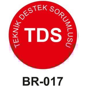 Teknik Destek Sorumlusu - Baret Sticker Etiketi 20'li Paket