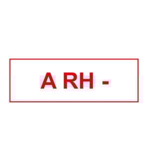 A rh(-) Baret Sticker Etiketi 20'li Paket