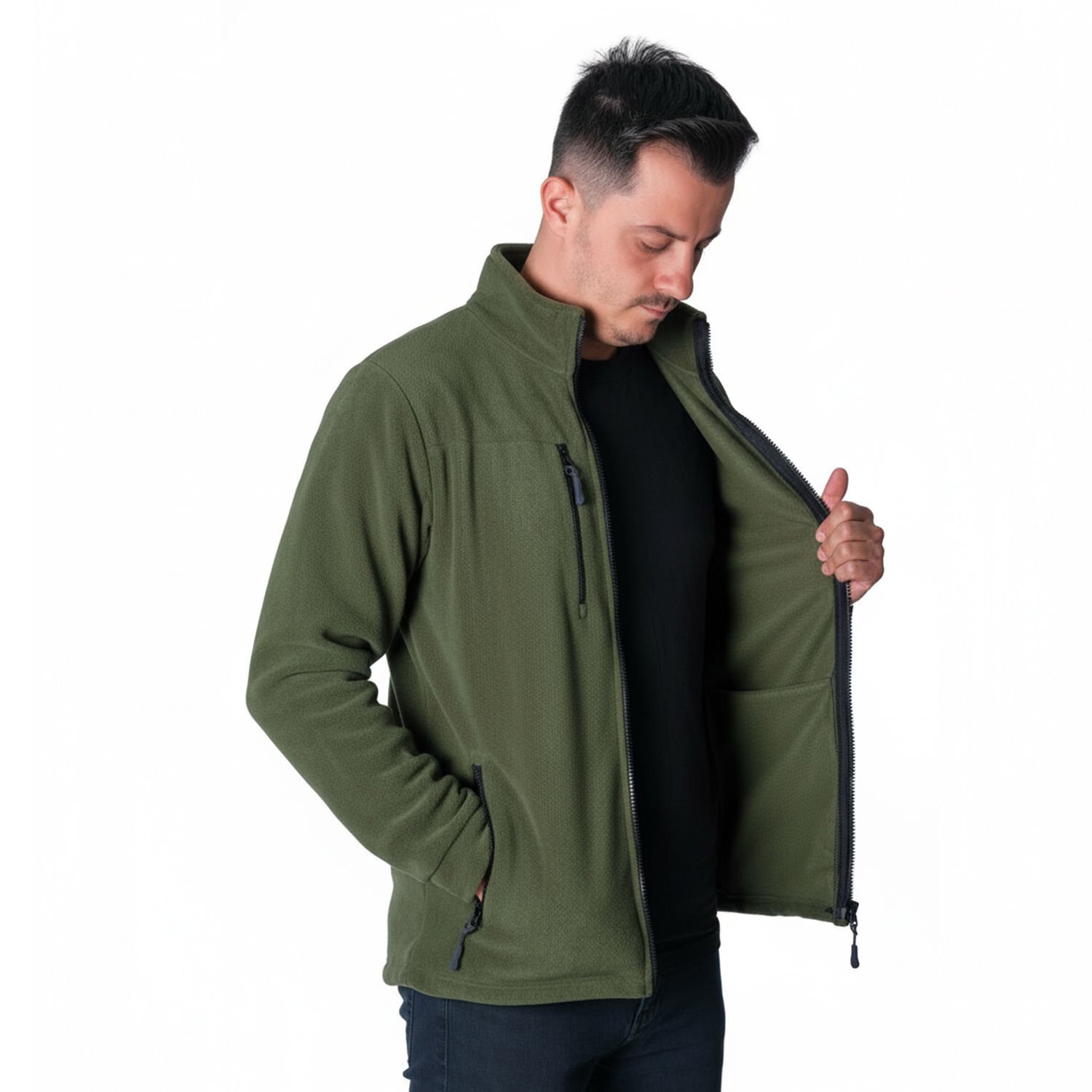 Buriş Kışlık Polar Mont Haki 330 gr.