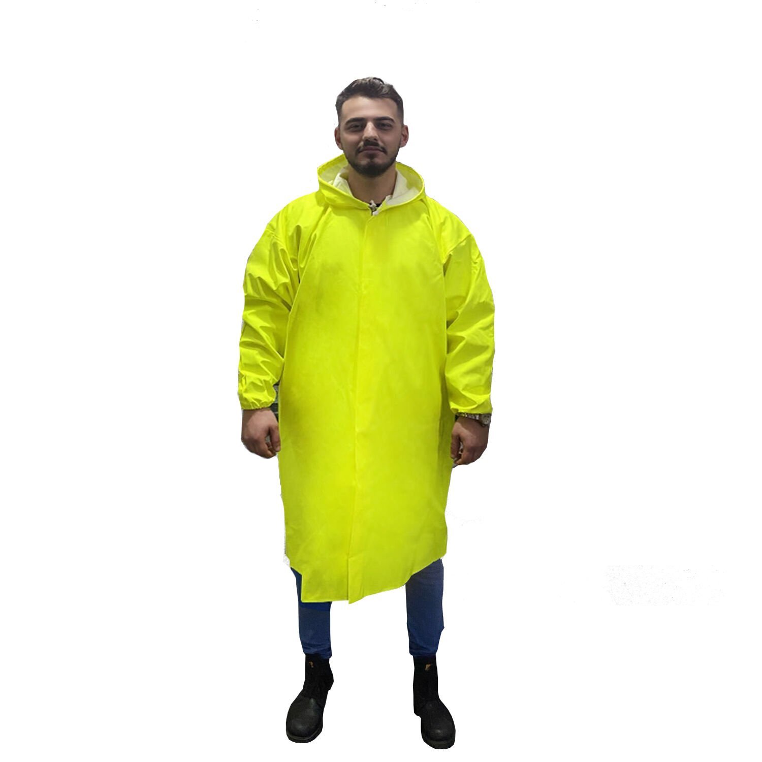 Balıkçı Pardesü Yağmurluk Neon Sarı Renk
