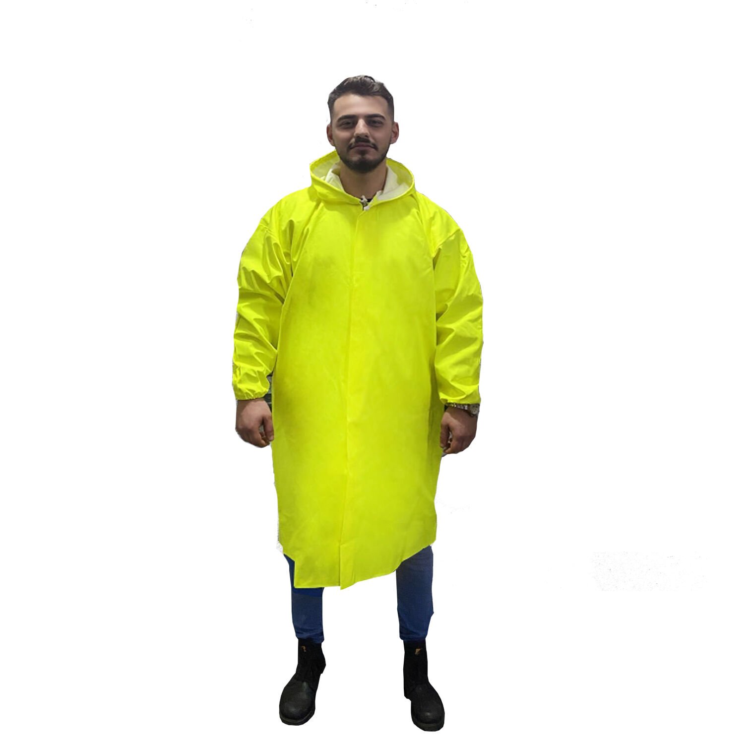Balıkçı Pardesü Yağmurluk Neon Sarı Renk