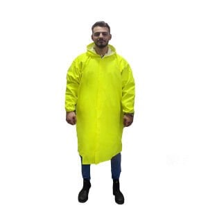 Balıkçı Pardesü Yağmurluk Neon Sarı Renk
