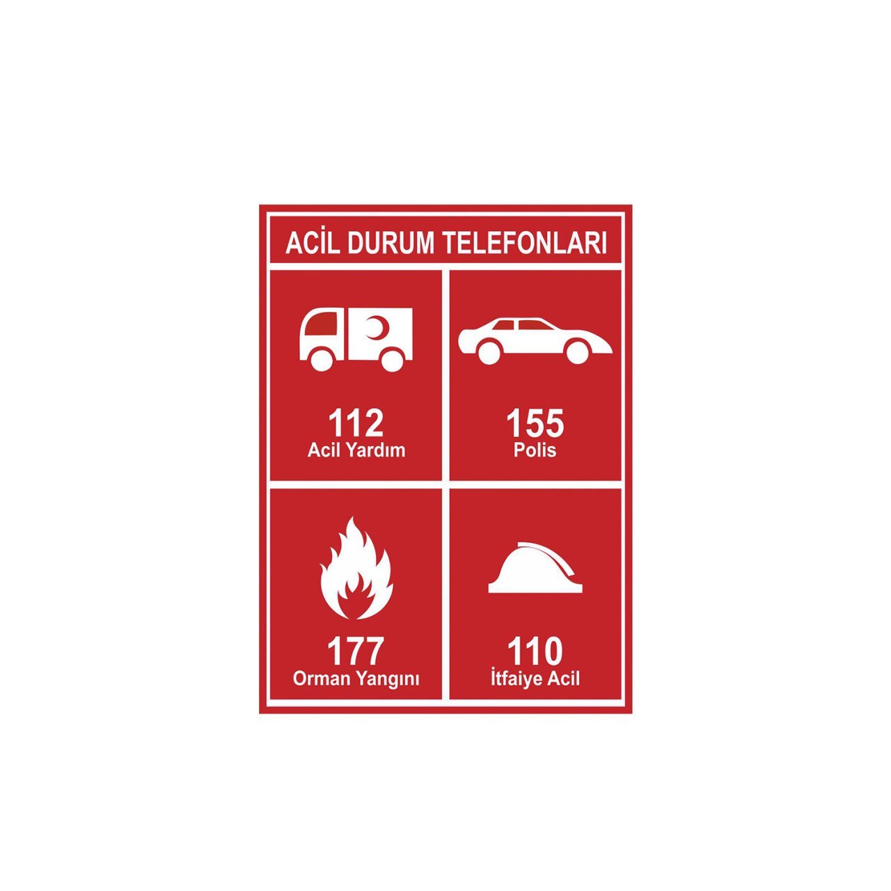 Acil Durum Telefonları Resimli - 2