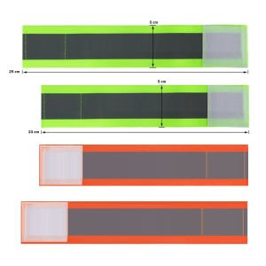 Reflektörlü Koşu ve Yürüyüş Bilekliği 4'lü Set (Esnek)