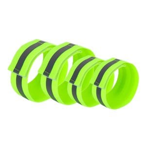 Reflektörlü Koşu ve Yürüyüş Bilekliği 4'lü Set (Esnek)