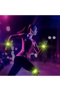 Reflektörlü Koşu ve Yürüyüş Bilekliği 4'lü Set (Esnek)