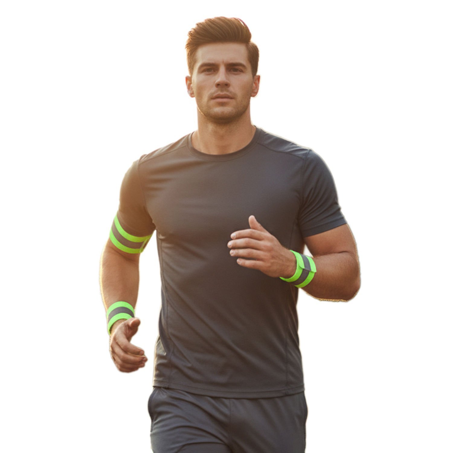 Reflektörlü Koşu ve Yürüyüş Bilekliği 4'lü Set (Esnek)