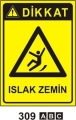Islak Zemin Levhası