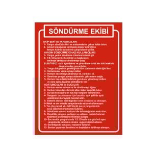 Söndürme Ekibi Levhası
