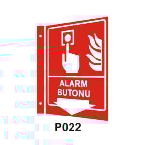 Alarm Butonu 2 Yönlü Panoromik Levha (35x56cm)