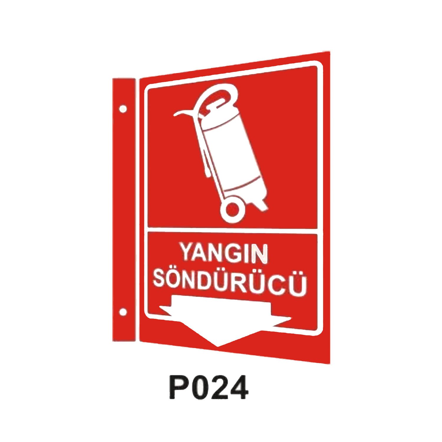 Yangın Söndürücü (35x56cm) 2 Yönlü Panaromik Levha