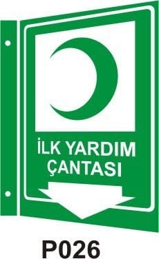 İlk Yardım Çantası 2 Yönlü Panoromik Levha (35x56cm)