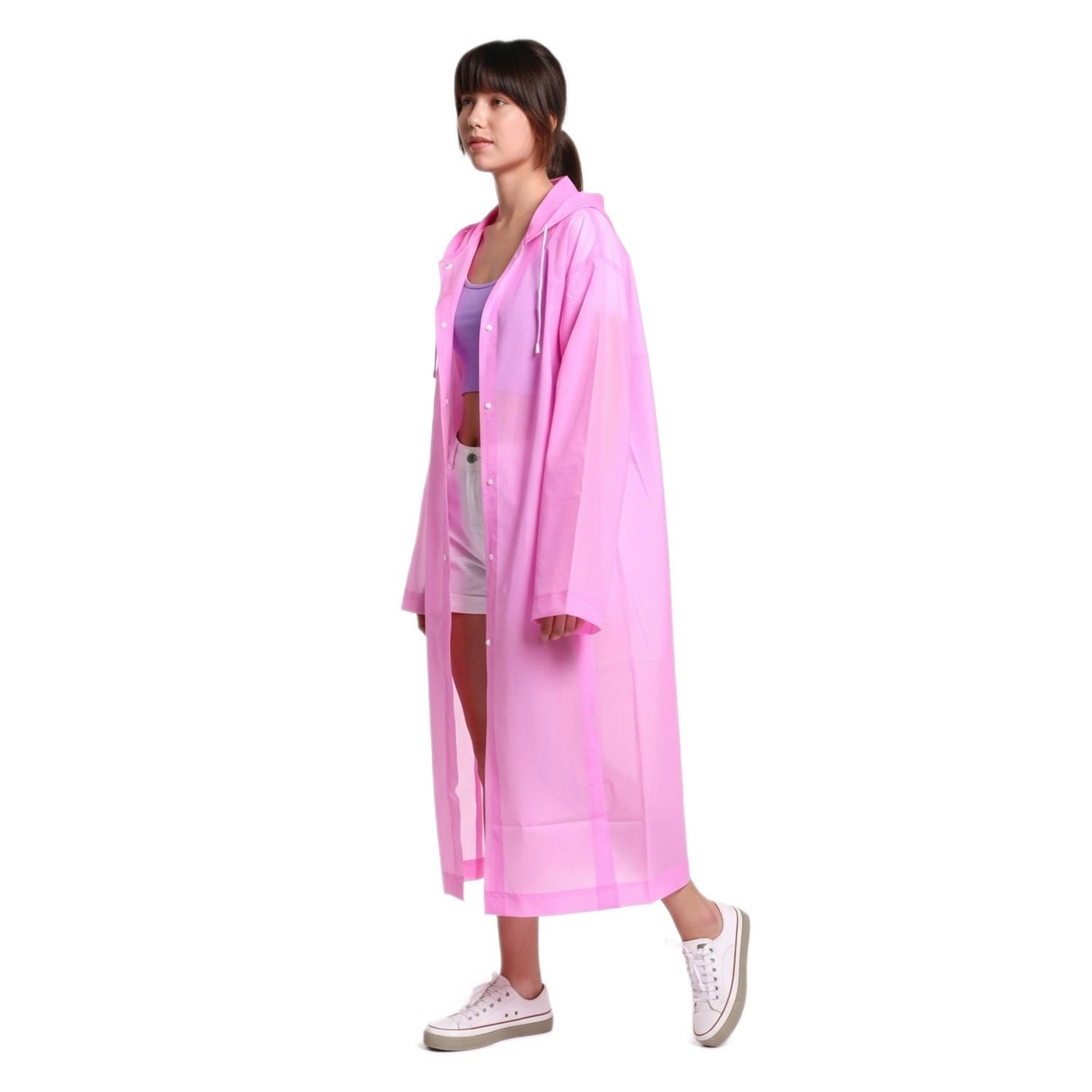 Pembe Kadın Mühendis Yağmurluk