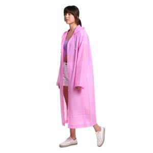 Pembe Kadın Mühendis Yağmurluk