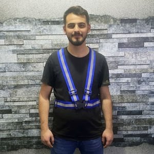 Reflektörlü Pratik İkaz Yeleği Turuncu (Düz Kumaş)