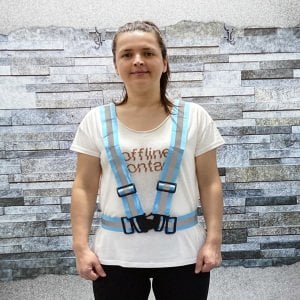 Reflektörlü Pratik İkaz Yeleği Turuncu (Düz Kumaş)