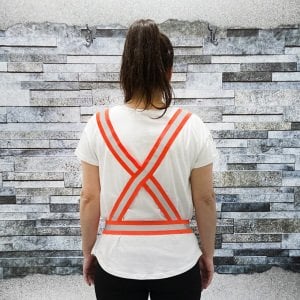 Pratik ikaz yeleği Turuncu Düz Kumaş