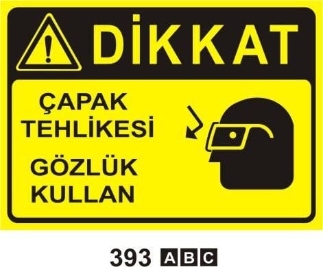 Çapak Tehlikesi Gözlük Kullan 50x70 cm Sac (Galvaniz) 0,50 mm Güncel Fiyat ve Stok Sorunuz
