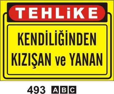Kendiliğinden Kızışan ve Yanan Levhası