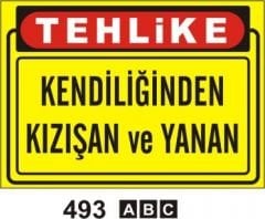 Kendiliğinden Kızışan ve Yanan Levhası