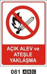 Açık Alev ve Ateşle Yaklaşma