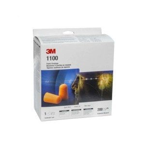 3M 1100 İpsiz Silikon Kulak Tıkacı (90 Çift)