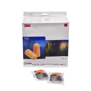 3M 1100 İpsiz Silikon Kulak Tıkacı 200 Çift