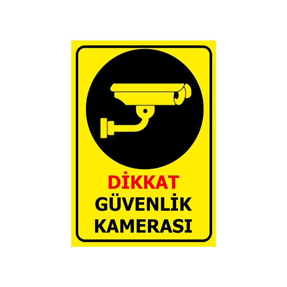 Dikkat Güvenlik Kamerası Levhası