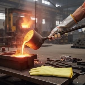 Kevlar Isıya Dayanıklı Alüminize Eldiven