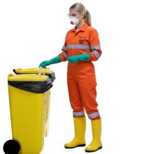 16/12 Gabardin Tıbbi Atık Toplama Seti