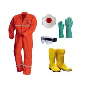 16/12 Gabardin Tıbbi Atık Toplama Seti