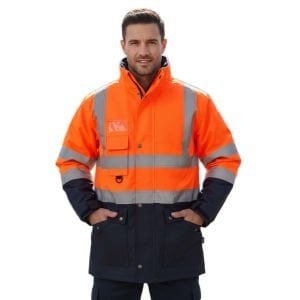 Vento Oxford Parka Turuncu-Lacivert Parka (PR06)